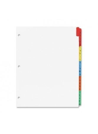 Sparco 21905 A-Z Quick Index Dividers With Contents Page